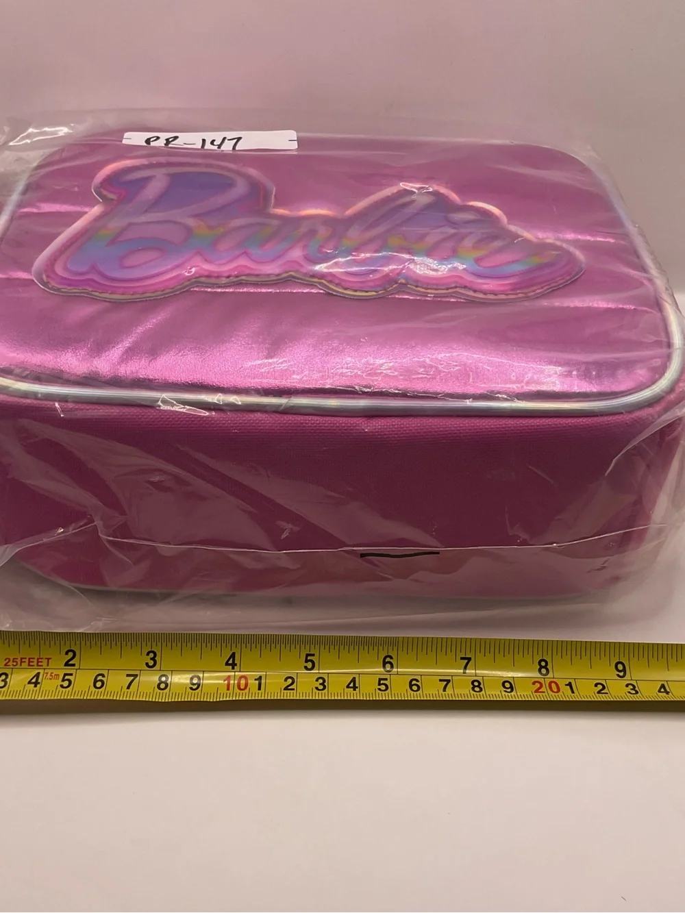 Barbie NWT (Factory Wrapped) Branded Holographic‎ Pink Soft Lunch Box